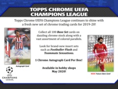 2020 Topps Chrome UEFA Champions League Hobby Box